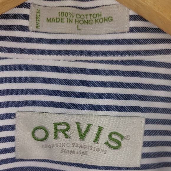 Vintage‎ Mens Orvis  Long Sleeve button Down  Shirt - Picture 4 of 4